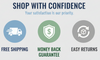 Free Shipping, Money Back Guarantee, Easy Return
